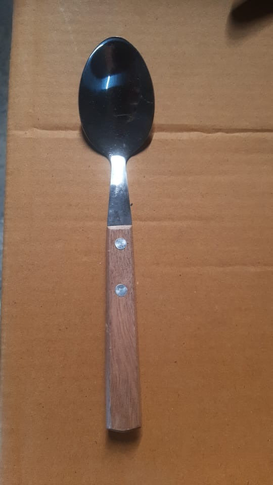 2709 STAINLESS STEEL WITH WOODEN HANDLE 1PC SPOON. SPOON FOR COFFEE, TEA, SUGAR, & SPICES. DeoDap 2709 STAINLESS STEEL WITH WOODEN HANDLE 1PC SPOON. SPOON FOR COFFEE, TEA, SUGAR, & SPICES. DeoDap